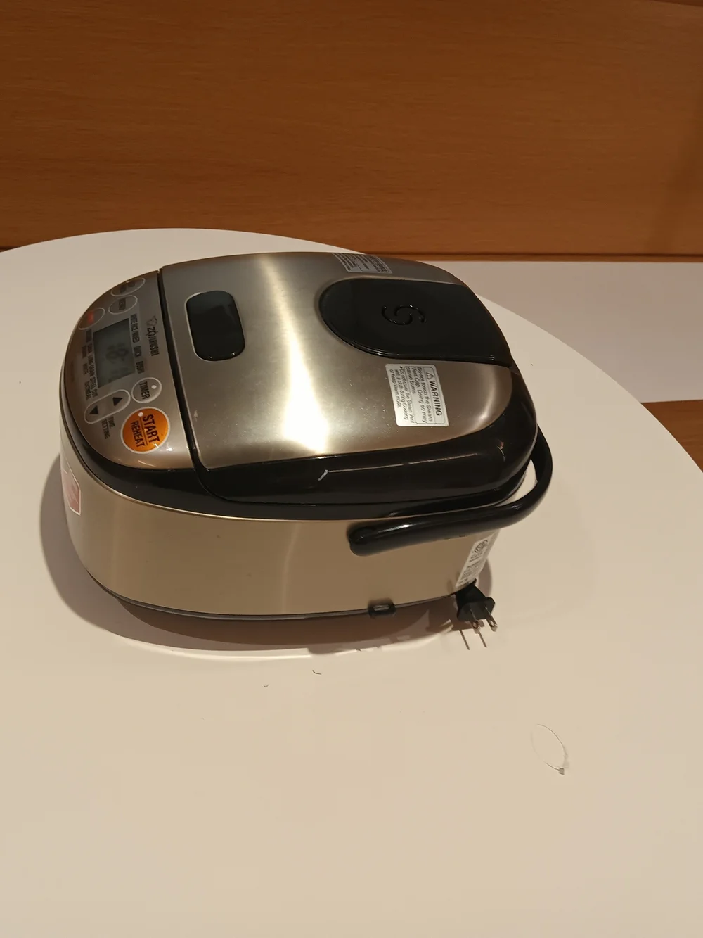 Electric Rice Cooker & Warmer - Stainless Silver